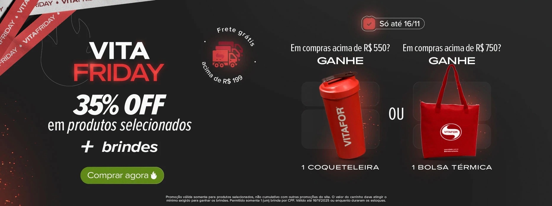 Produtos selecionados com 15% OFF